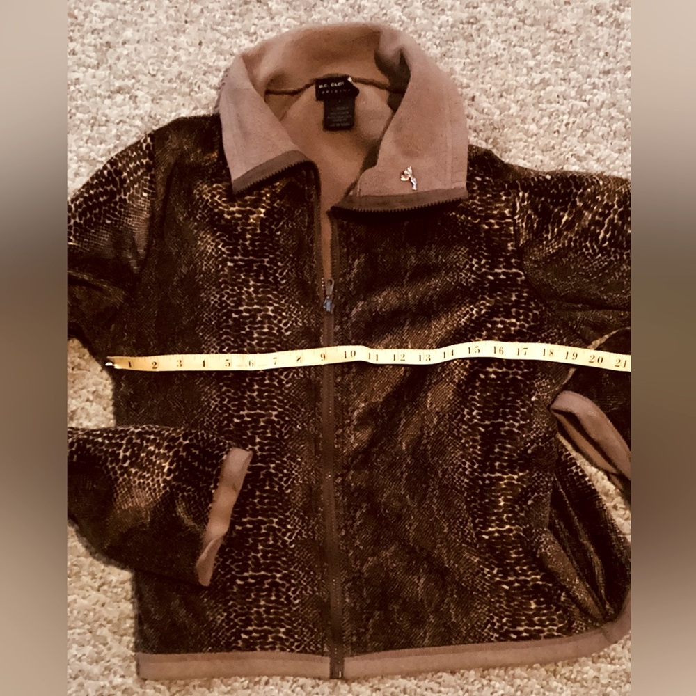 Animal/Snakeskin Zip Up Teddy Shirt/Jacket VNPLC B.C. CLOTHING